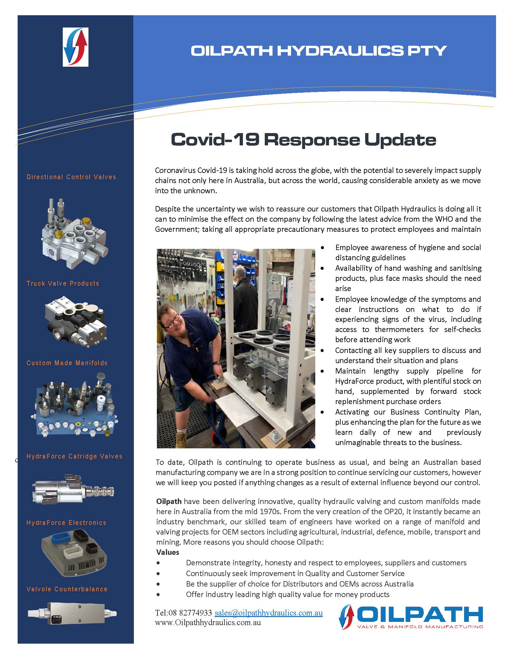 Oilpath Hydraulics Hydraulic Manifolds, Hydraulic Control Valves, and